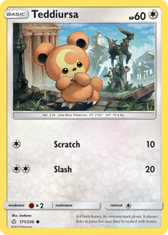 Pokemon Cosmic Eclipse Teddiursa - 171