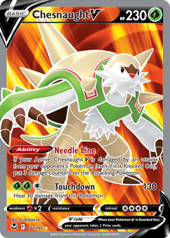 Pokemon Silver Tempest Chesnaught V - 171