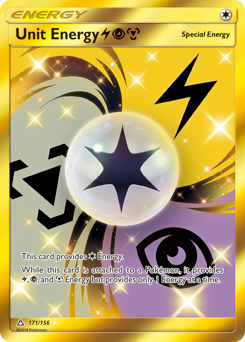 Pokemon Ultra Prism Unit Energy LightningPsychicMetal - 171
