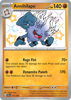 Pokemon Paldean Fates Annihilape - 171