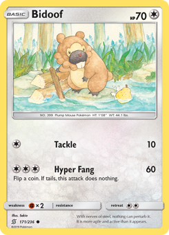 Pokemon Unified Minds Bidoof - 171