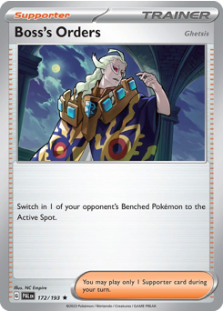 Pokemon Paldea Evolved Boss's Orders (Ghetsis) - 172