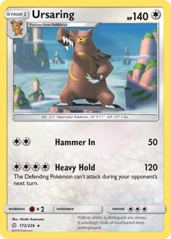 Pokemon Cosmic Eclipse Ursaring - 172