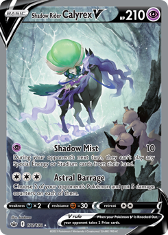 Pokemon Chilling Reign Shadow Rider Calyrex V - 172