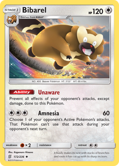 Pokemon Unified Minds Bibarel - 172