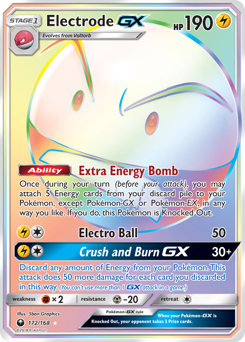 Pokemon Celestial Storm Electrode-GX - 172