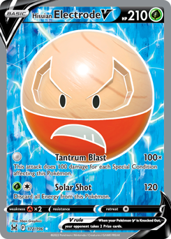Pokemon Lost Origin Hisuian Electrode V - 172