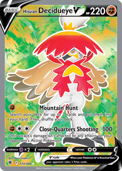 Pokemon Astral Radiance Hisuian Decidueye V - 173
