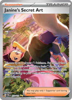 Pokemon Prismatic Evolutions Janine's Secret Art - 173