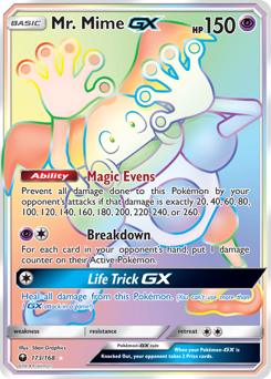 Pokemon Celestial Storm Mr. Mime-GX - 173