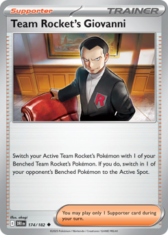 Pokemon Destined Rivals Team Rocket's Giovanni - 174