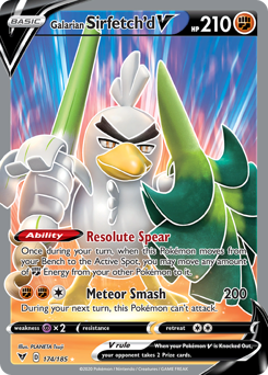 Pokemon Vivid Voltage Galarian Sirfetch'd V - 174