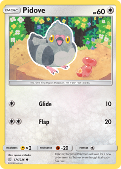 Pokemon Unified Minds Pidove - 174
