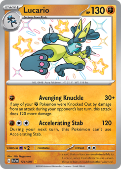Pokemon Paldean Fates Lucario - 174