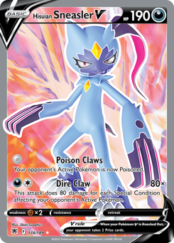 Pokemon Astral Radiance Hisuian Sneasler V - 174