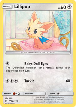 Pokemon Cosmic Eclipse Lillipup - 174