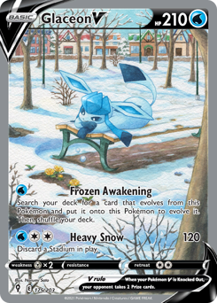 Pokemon Evolving Skies Glaceon V - 175