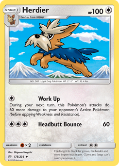 Pokemon Cosmic Eclipse Herdier - 175