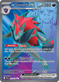 Pokemon Journey Together N's Zoroark ex - 175
