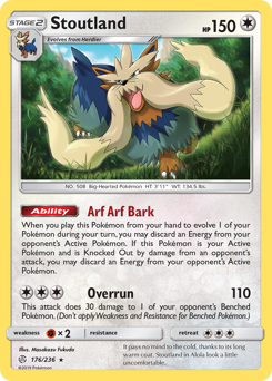 Pokemon Cosmic Eclipse Stoutland - 176