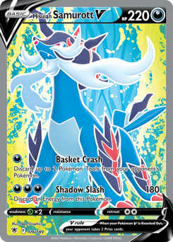 Pokemon Astral Radiance Hisuian Samurott V - 176
