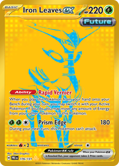 Pokemon Prismatic Evolutions Iron Leaves ex - 176