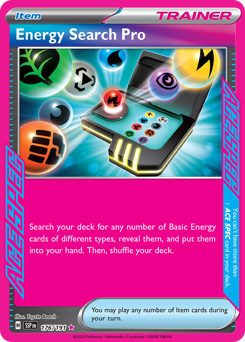 Pokemon Surging Sparks Energy Search Pro - 176