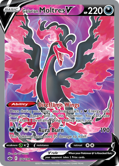 Pokemon Chilling Reign Galarian Moltres V - 176