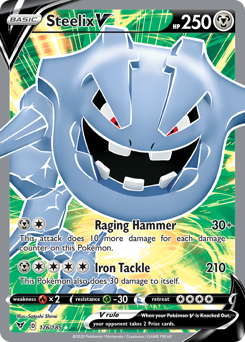 Pokemon Vivid Voltage Steelix V - 176