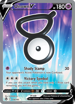 Pokemon Silver Tempest Unown V - 176