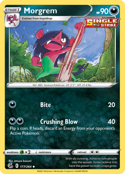 Pokemon Fusion Strike Morgrem - 177