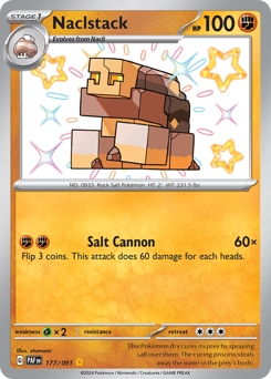 Pokemon Paldean Fates Naclstack - 177