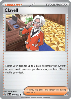 Pokemon Paldea Evolved Clavell - 177