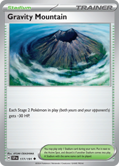 Pokemon Surging Sparks Gravity Mountain - 177