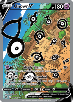Pokemon Silver Tempest Unown V - 177