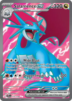 Pokemon Journey Together Salamence ex - 177