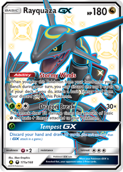 Pokemon Celestial Storm Rayquaza-GX - 177a