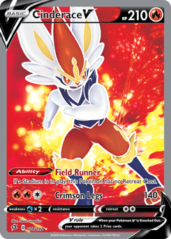 Pokemon Rebel Clash Cinderace V - 178