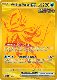 Pokemon Prismatic Evolutions Walking Wake ex - 178