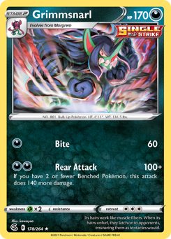 Pokemon Fusion Strike Grimmsnarl - 178