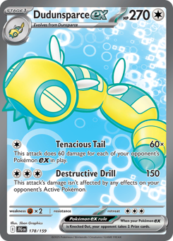 Pokemon Journey Together Dudunsparce ex - 178