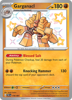 Pokemon Paldean Fates Garganacl - 178