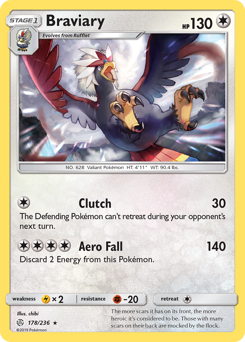 Pokemon Cosmic Eclipse Braviary - 178