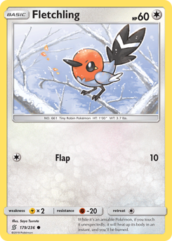 Pokemon Unified Minds Fletchling - 179