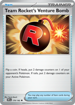 Pokemon Destined Rivals Team Rocket's Venture Bomb - 179