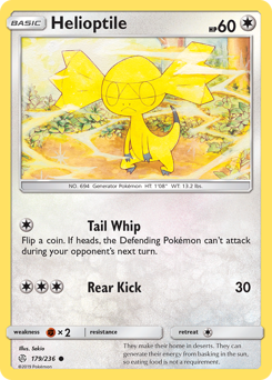 Pokemon Cosmic Eclipse Helioptile - 179