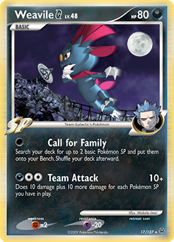 Pokemon Platinum Weavile G - 17