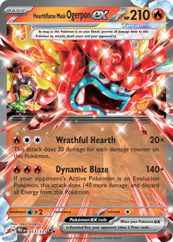 Pokemon Prismatic Evolutions Hearthflame Mask Ogerpon ex - 17