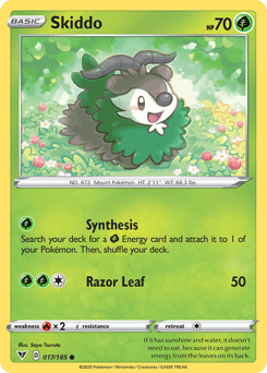 Pokemon Vivid Voltage Skiddo - 17