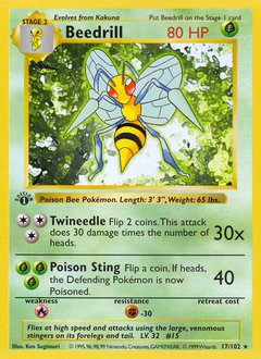 Pokemon Base Beedrill - 17
